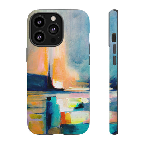 Abstract Blue n Yellow iPhone Case (Protective) iPhone 13 Pro Matte Phone Case