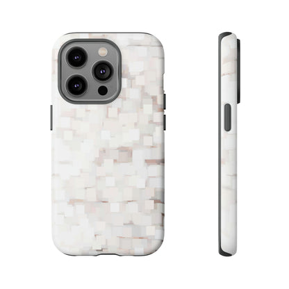 White Abstract Background - Protective Phone Case