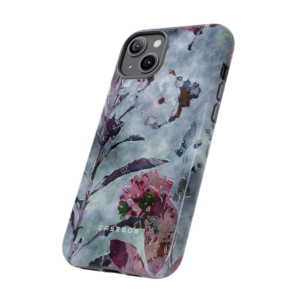 Monochrome Roses, Peonies & Asters - Protective Phone Case