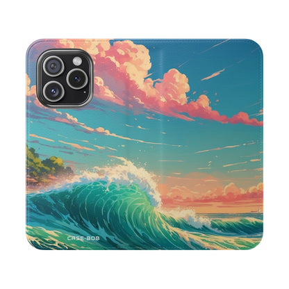 Sunset Wave - iPhone 15 Pro Case - Wallet