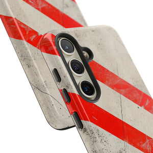 Crimson Line Minimalism - Protective Phone Case