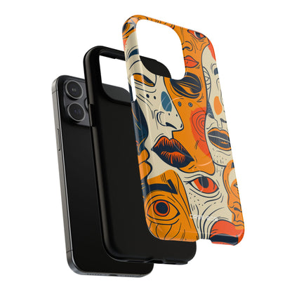 Tangled Faces Sunset iPhone 15 Pro Max Case - Tough+