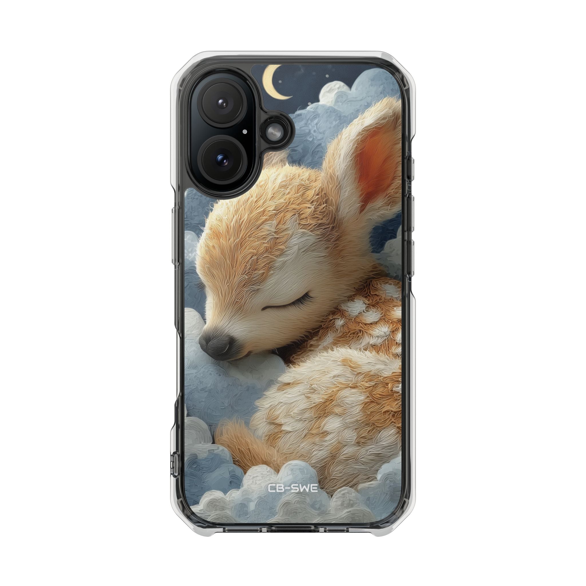 Dreaming Fawn Sleeps iPhone Case - Impact