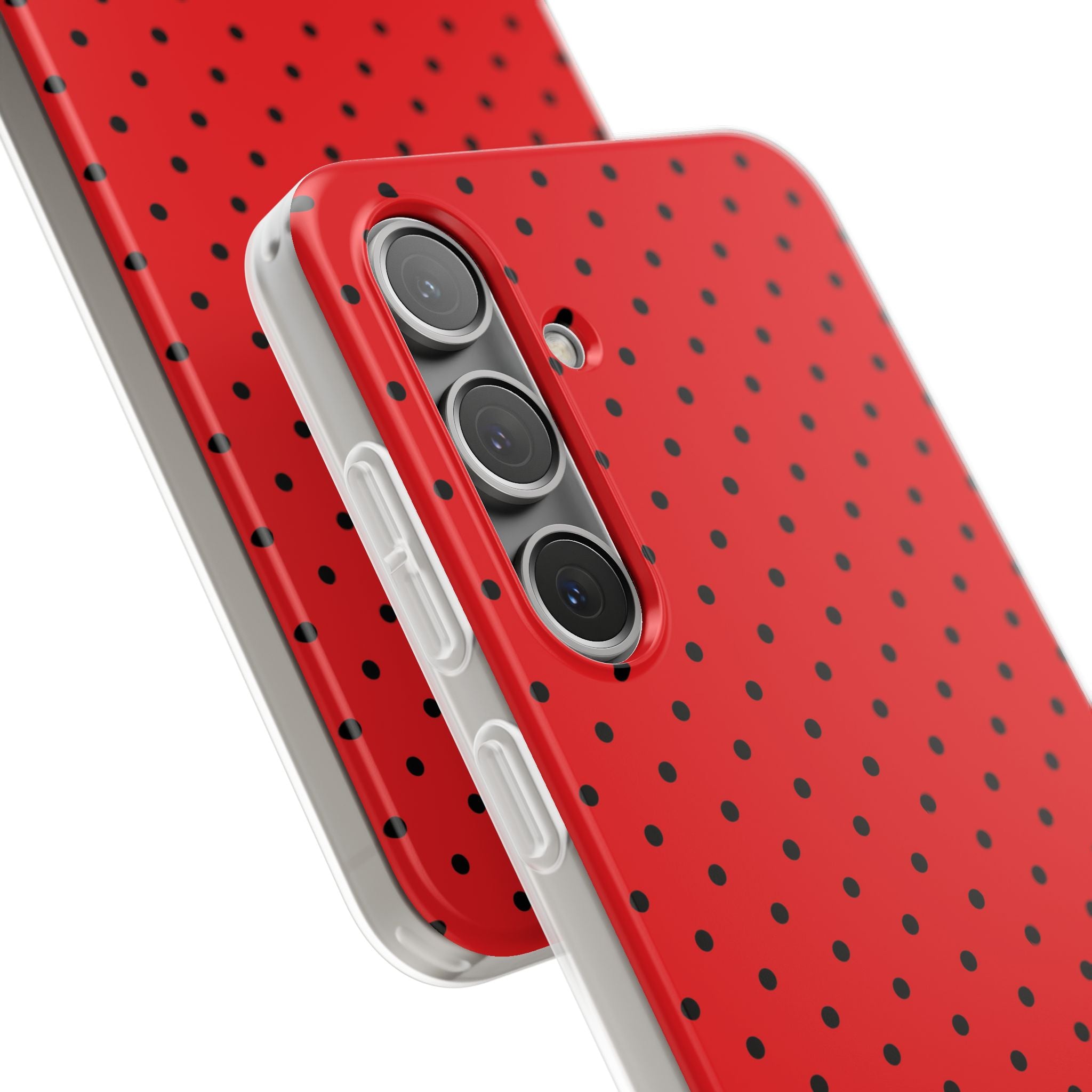 Crimson Dot Matrix Samsung S24 Plus Case - Soft