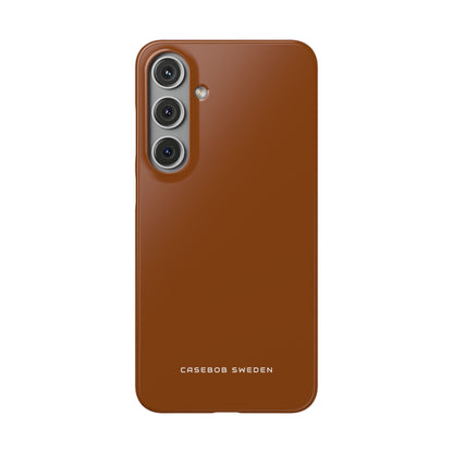 Saddle Brown Samsung S24 - Slim Phone Case