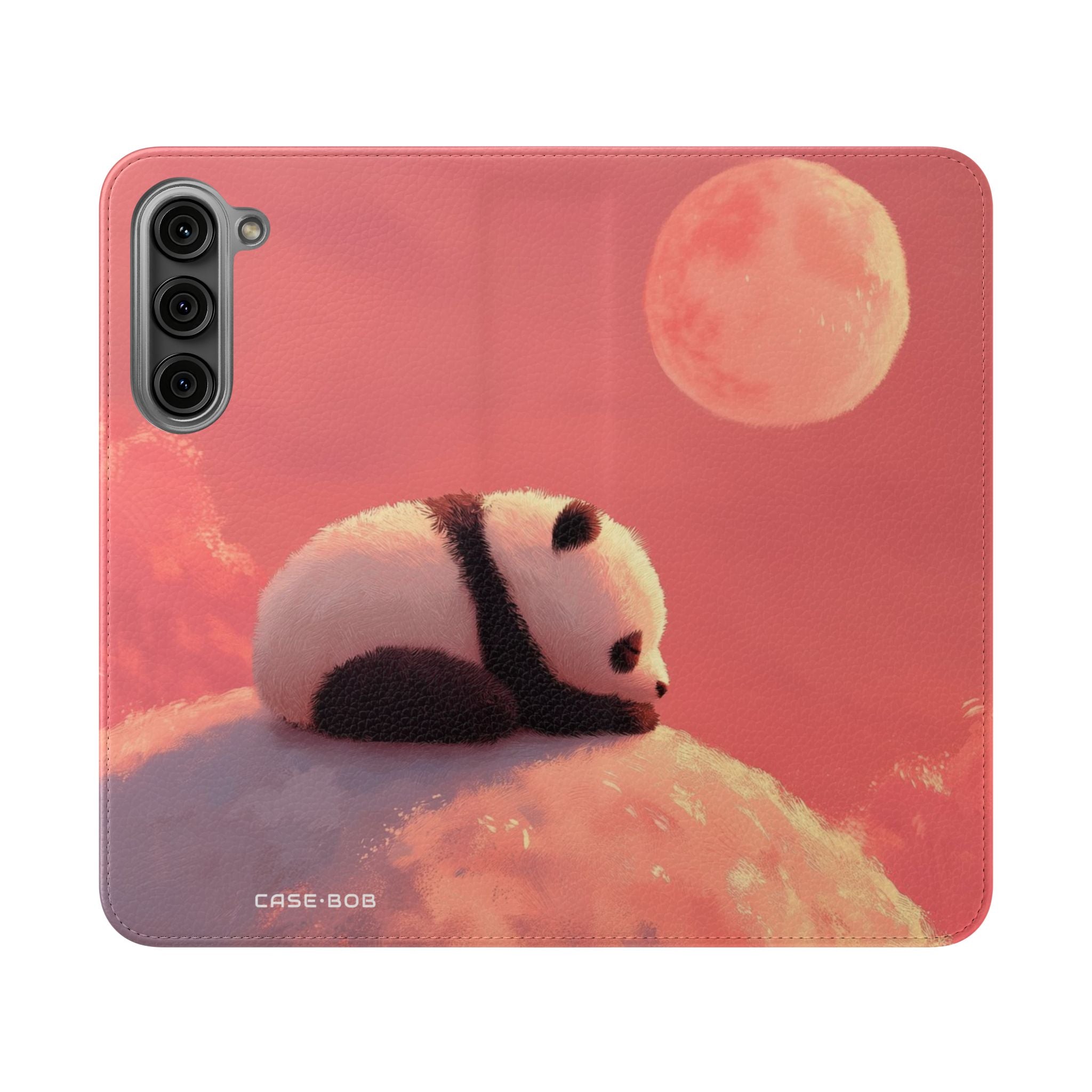Panda Moonlight - Samsung S23+ Case - Lompakkokotelo
