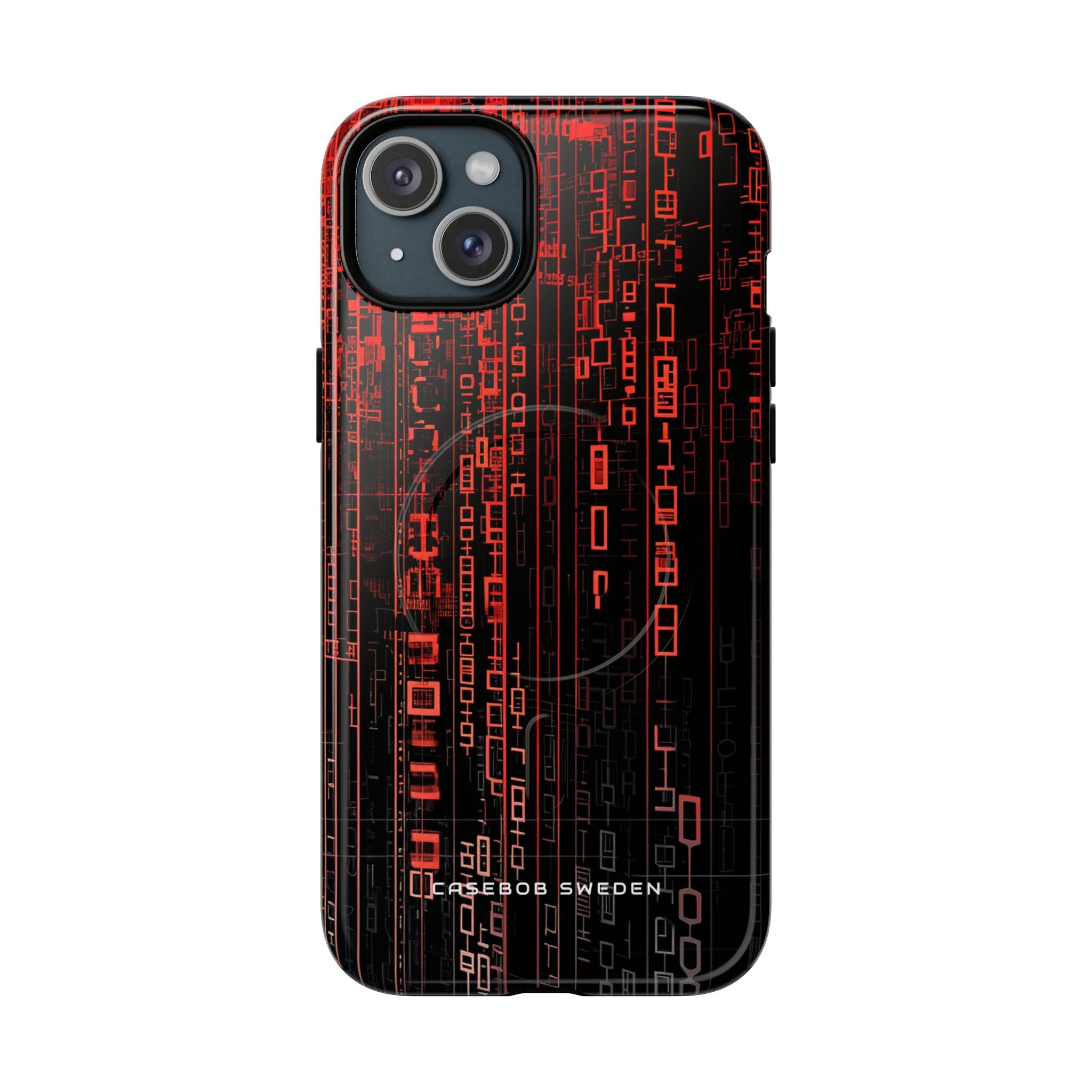 Gradient Cyberflux Network iPhone 15 | Tough+ Phone Case