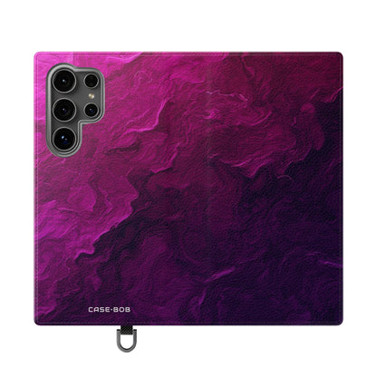 Violetti kiehkura - Samsung S24 Ultra -lompakkokotelo