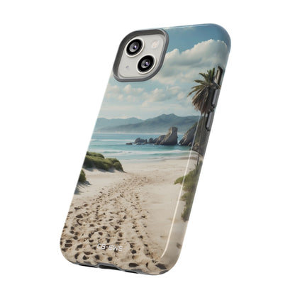 Footprints Trace Sand - iPhone Case
