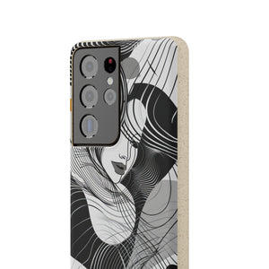 Fluid Noir Rhythm | Biodegradable Phone Case