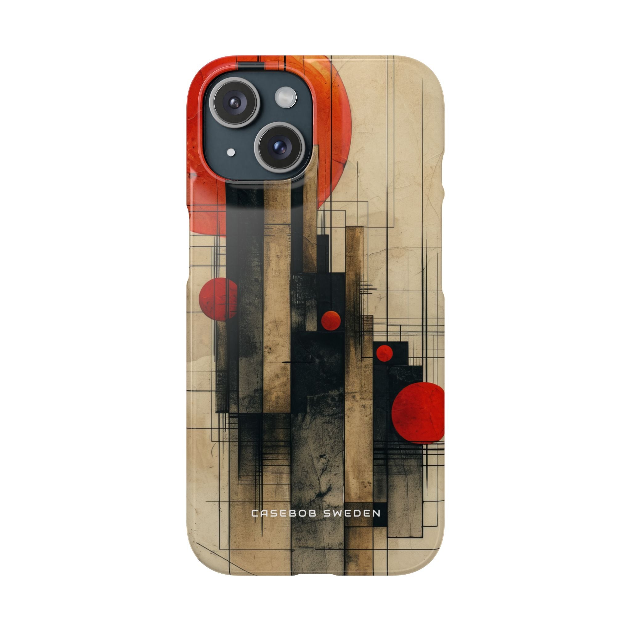 Vintage Geometric Harmony iPhone 15 - Slim Phone Case