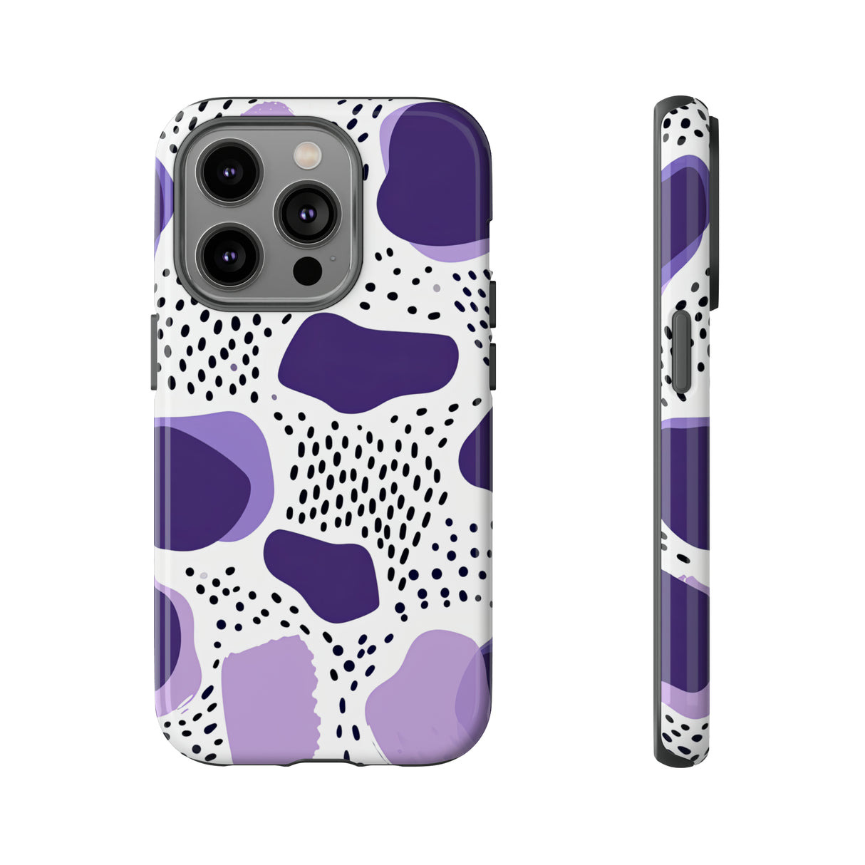 Purple Dots Elegance Case - Schutzhülle fürs Handy