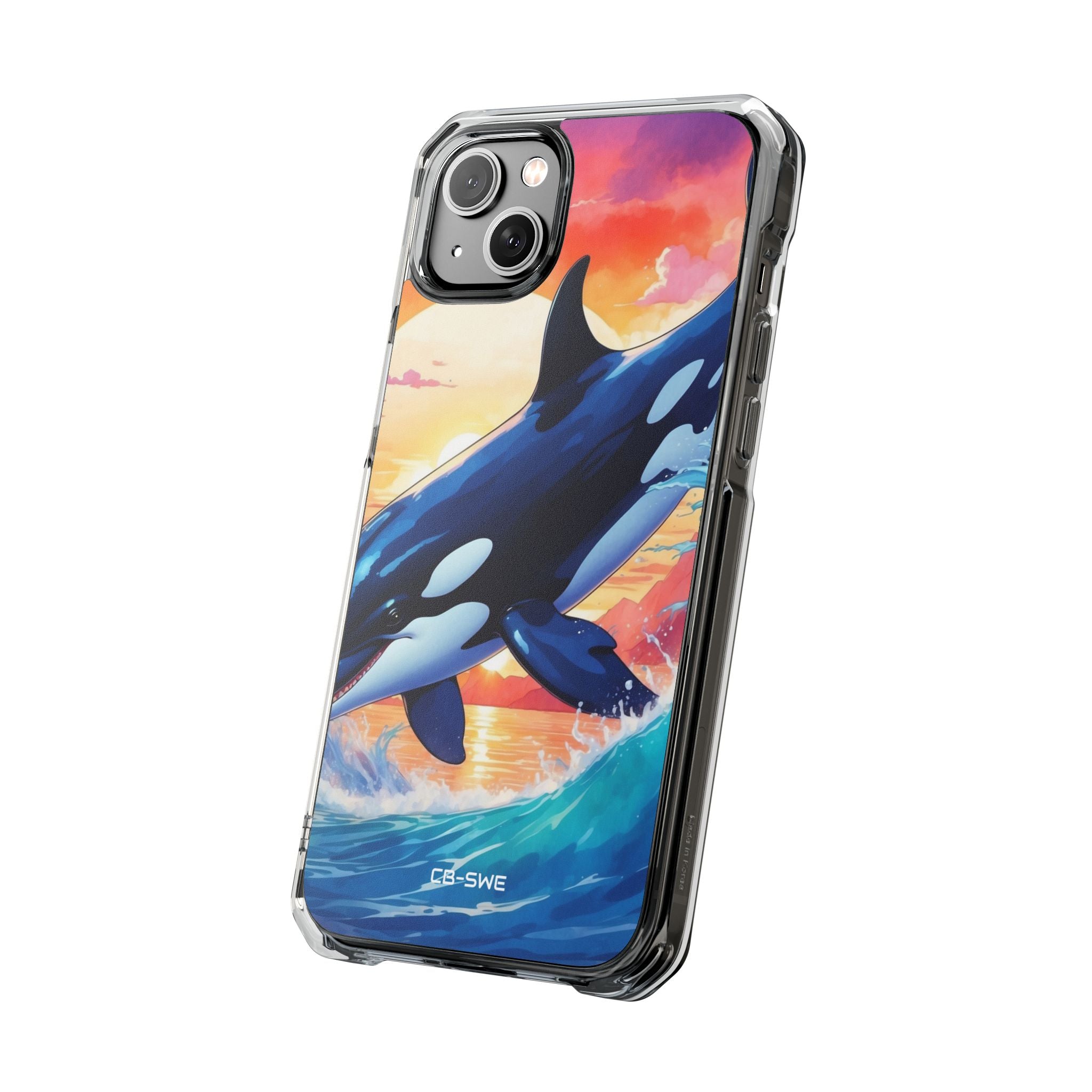 Orca Leaps Joyfully iPhone Case - Impact