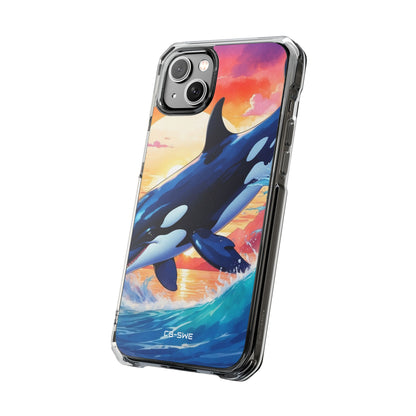 Orca Leaps Joyfully iPhone Case - Impact