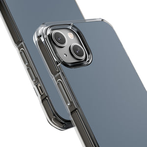 Slate Gray | Phone Case for iPhone (Clear Impact Case - Magnetic)