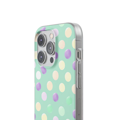 Pastel Polka Dots - Flexi iPhone 14 Phone Case