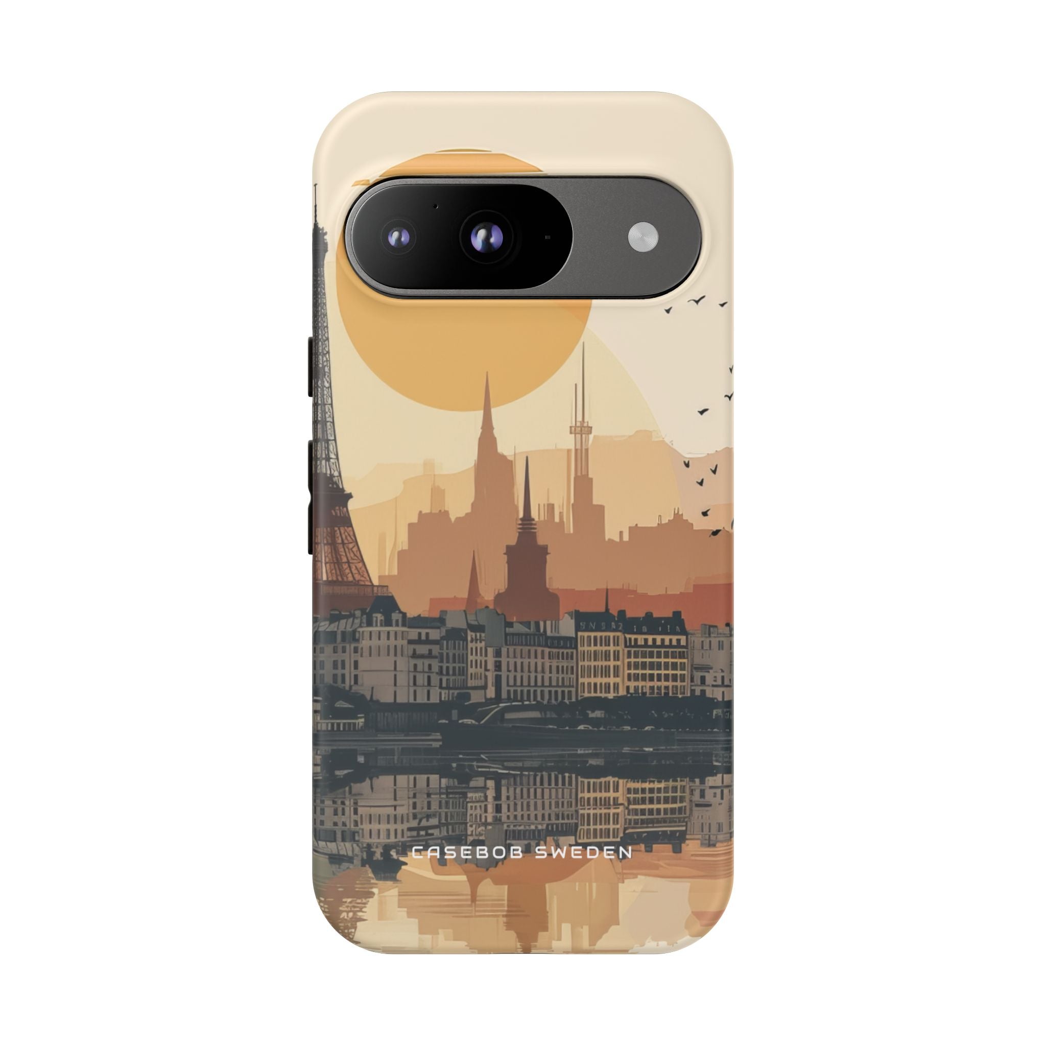 Parisian Skyline Reflections Google Pixel 9 - Tough Phone Case