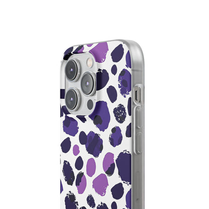 Purple Inkblots iPhone 14 - Flexi Phone Case