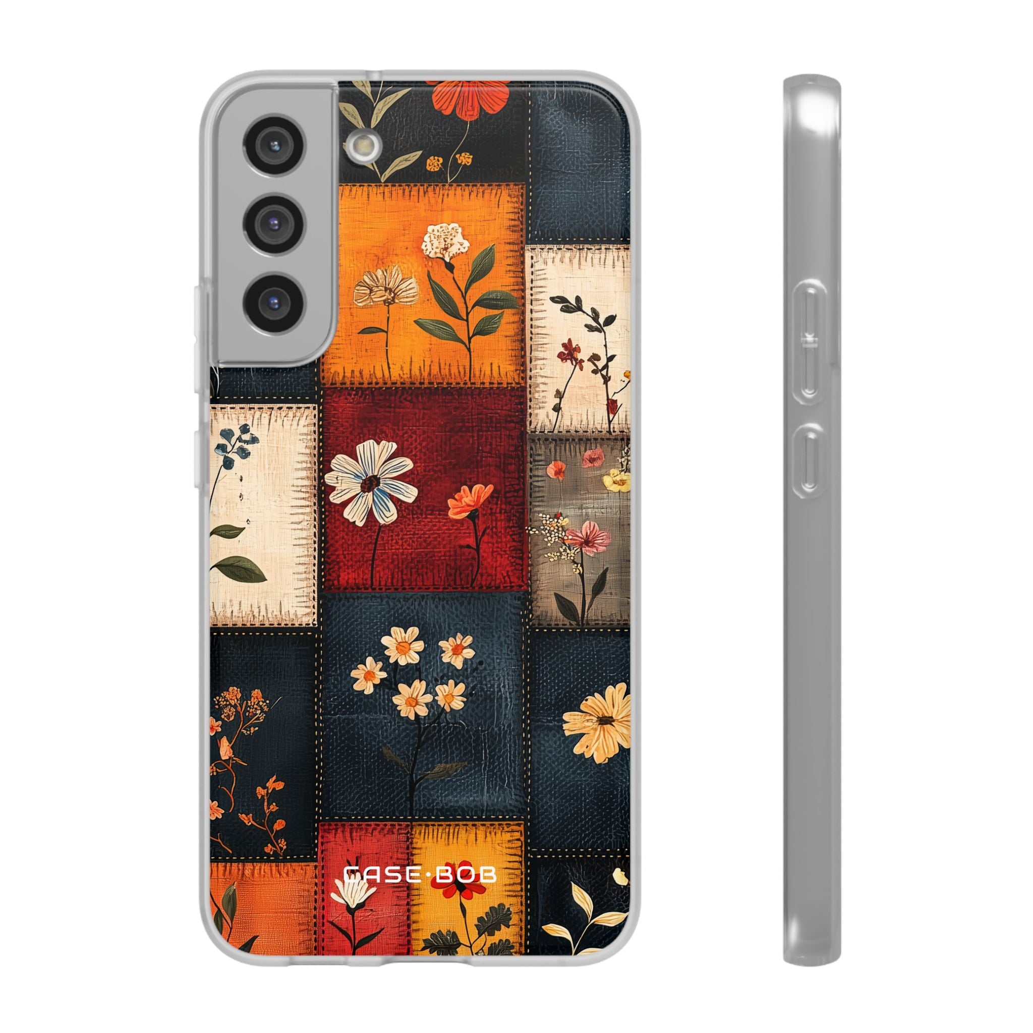 Patchwork Blooms Samsung S22 Plus Case - Soft