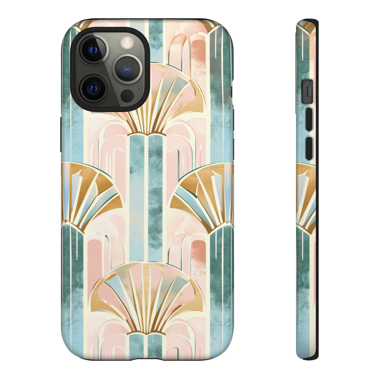 Art Deco Pastel Geometry - Protective Phone Case