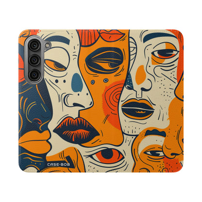 Overlapping Faces - Samsung S23 Case - Wallet