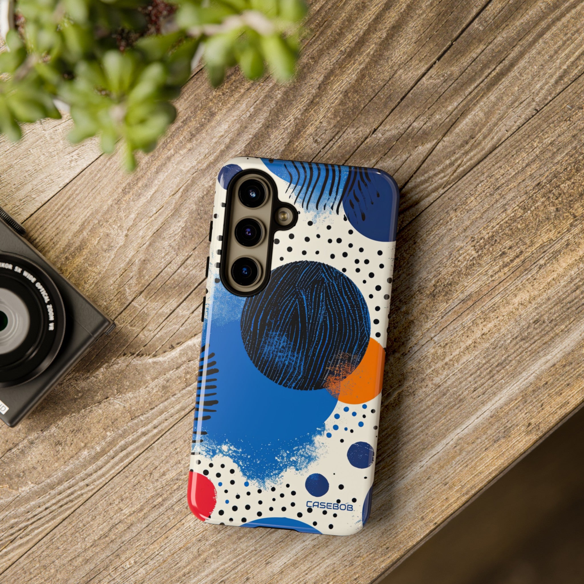 Blue Tranquil Geometry - Protective Phone Case