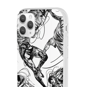 Dynamic Athletic Surrealism | Flexible Phone Case for iPhone