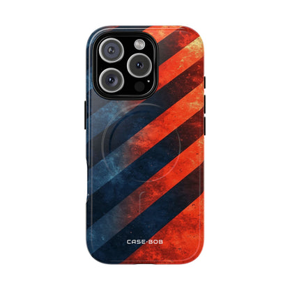 Diagonal Stripes Blaze iPhone 16 Pro Case - Tough+
