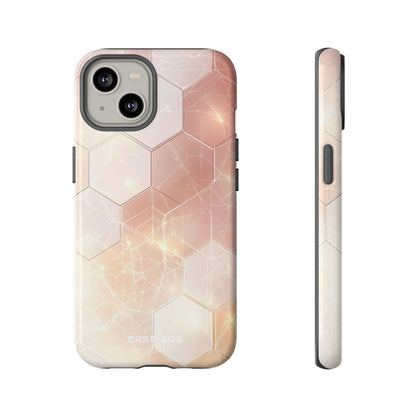 Honeycomb Glow iPhone 14 Case - Tough