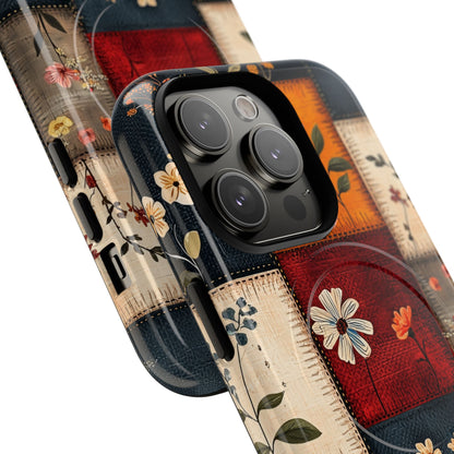 Patchwork Blooms iPhone 14 Pro Case - Tough+