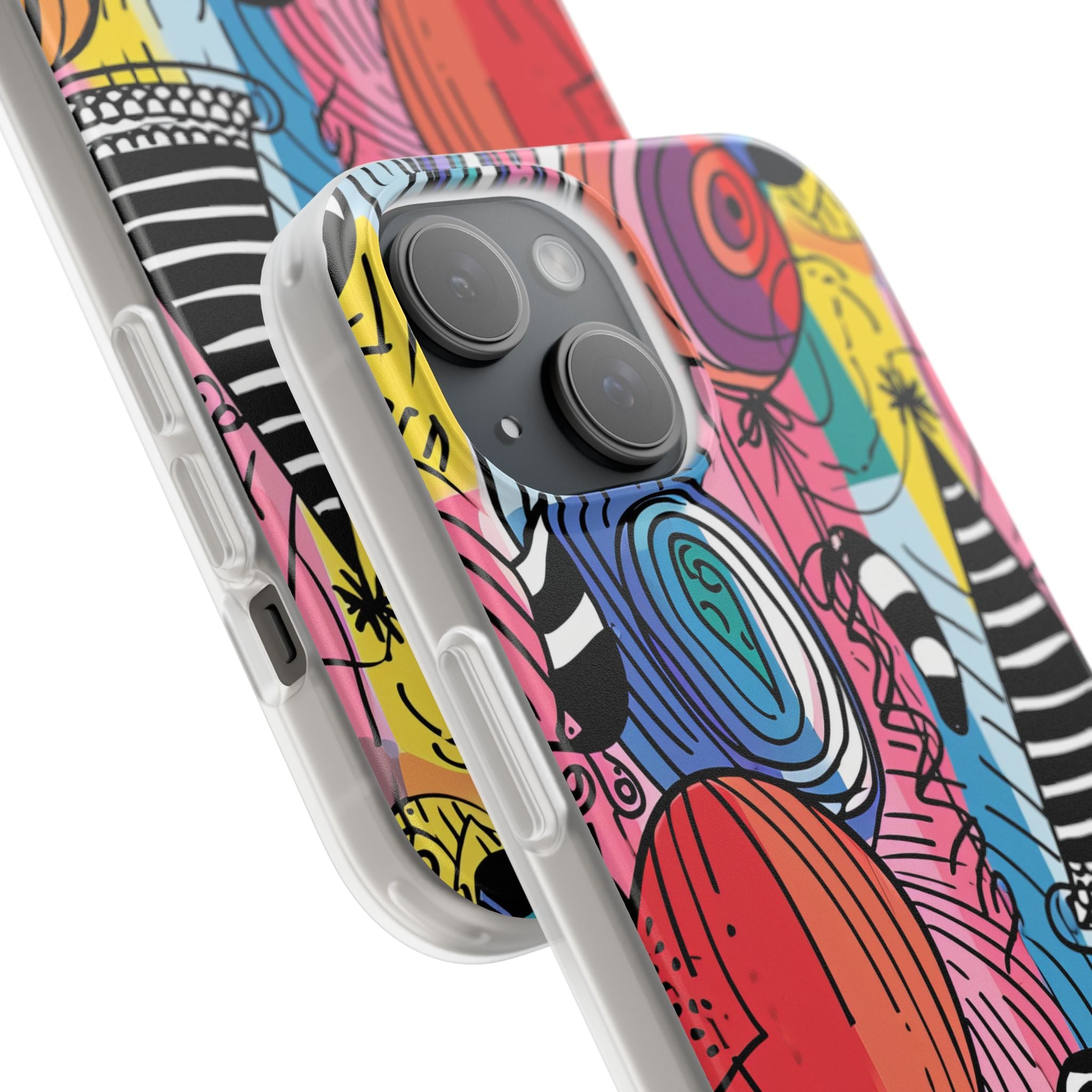 Vibrant Party Whimsy | Flexible Phone Case for iPhone