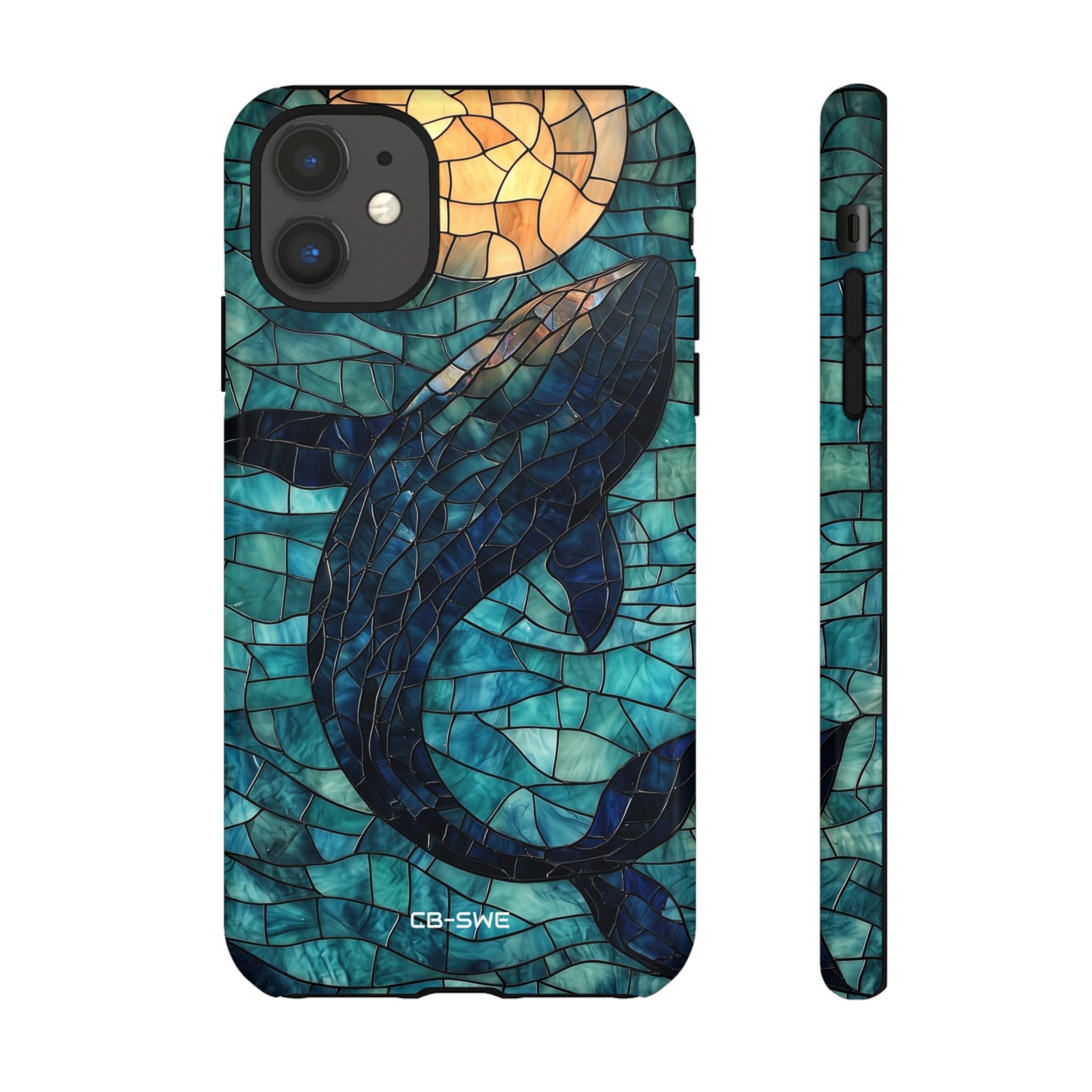 Whale Dives Upward - iPhone Case