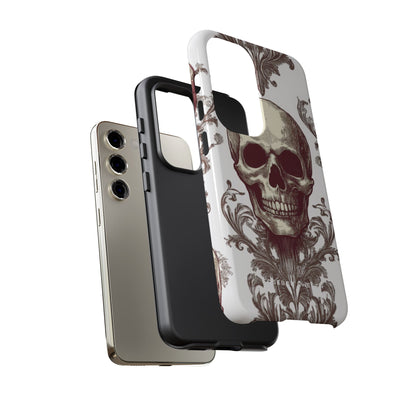 Gothic Skulls and Ornate Foliage Samsung S23 - Tough Phone Case