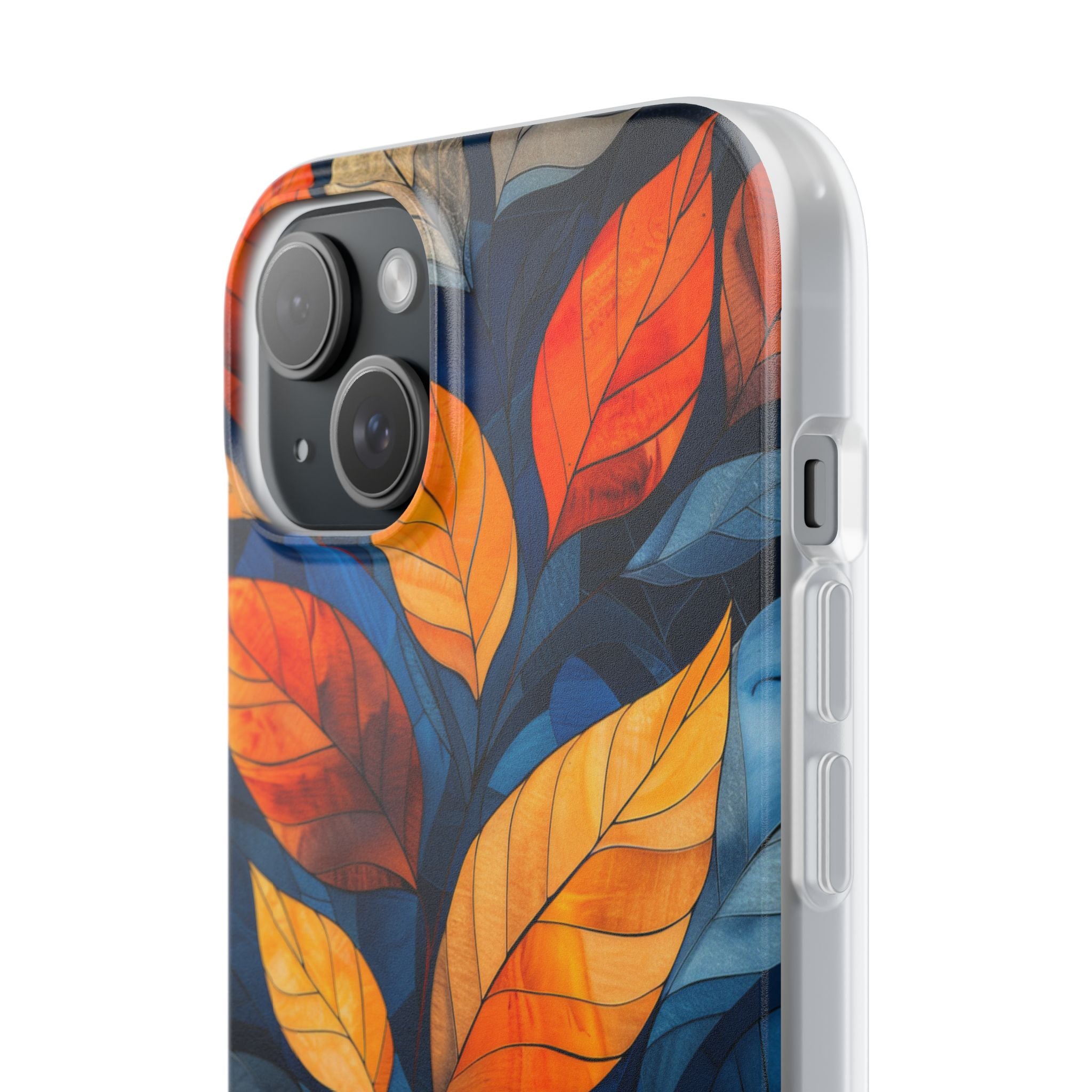 Stained Glass Blossoms iPhone 15 - Flexi Phone Case