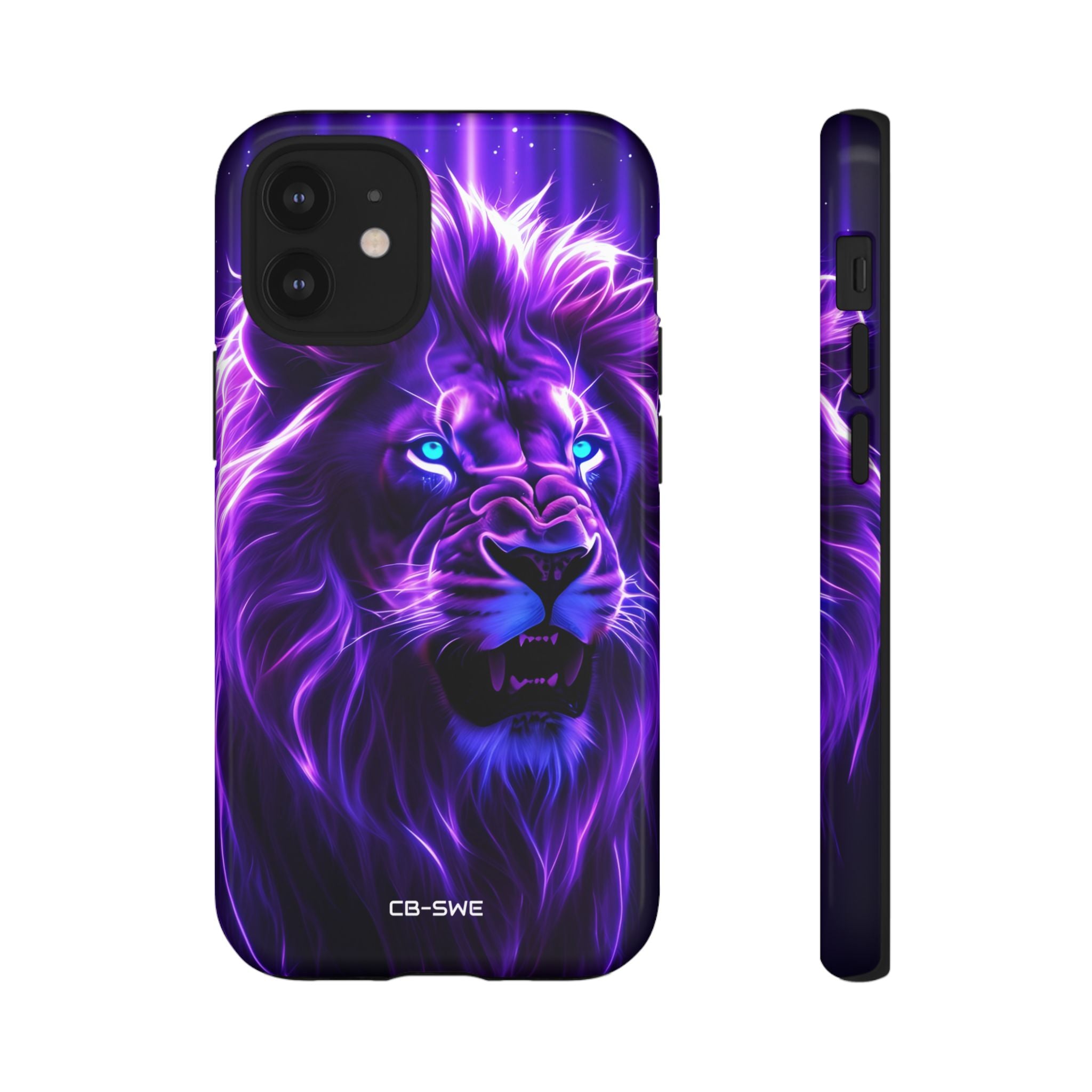 Neon Lion Majesty - iPhone Case