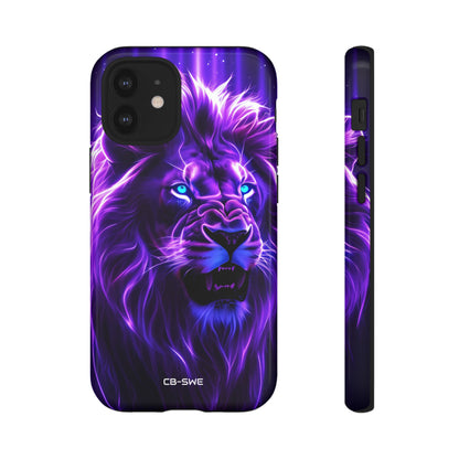 Neon Lion Majesty - iPhone Case