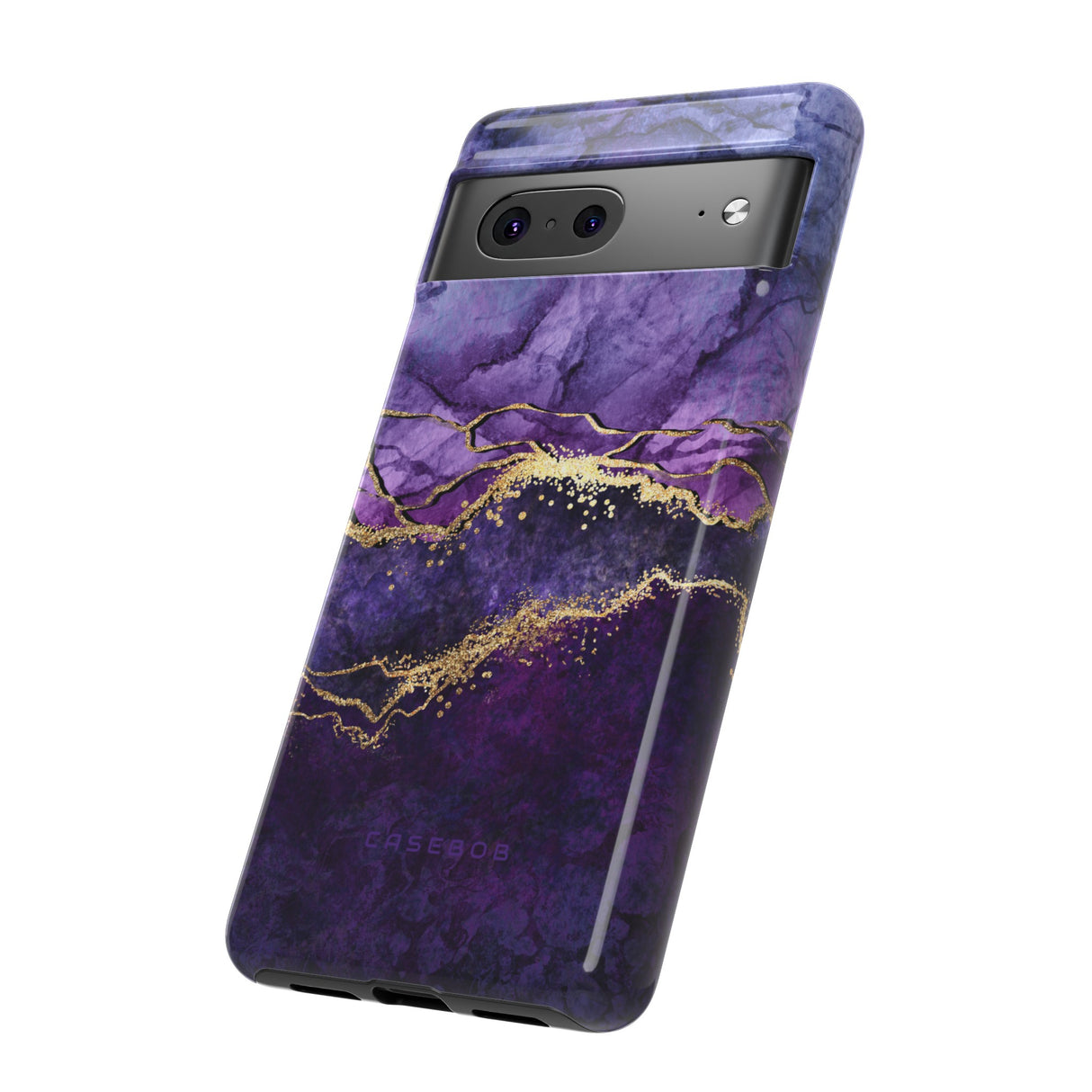 Purple Blue Marble - Protective Phone Case