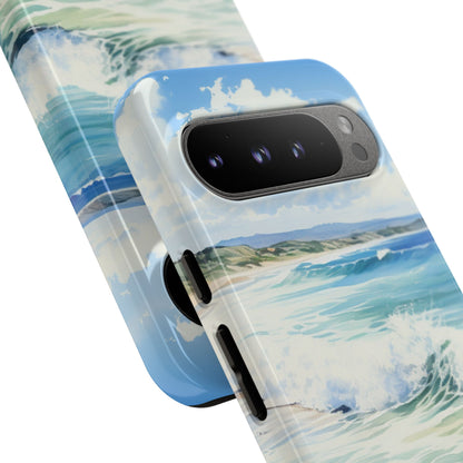Foamy Wave Breeze Google Pixel 9 Pro XL Case - Tough