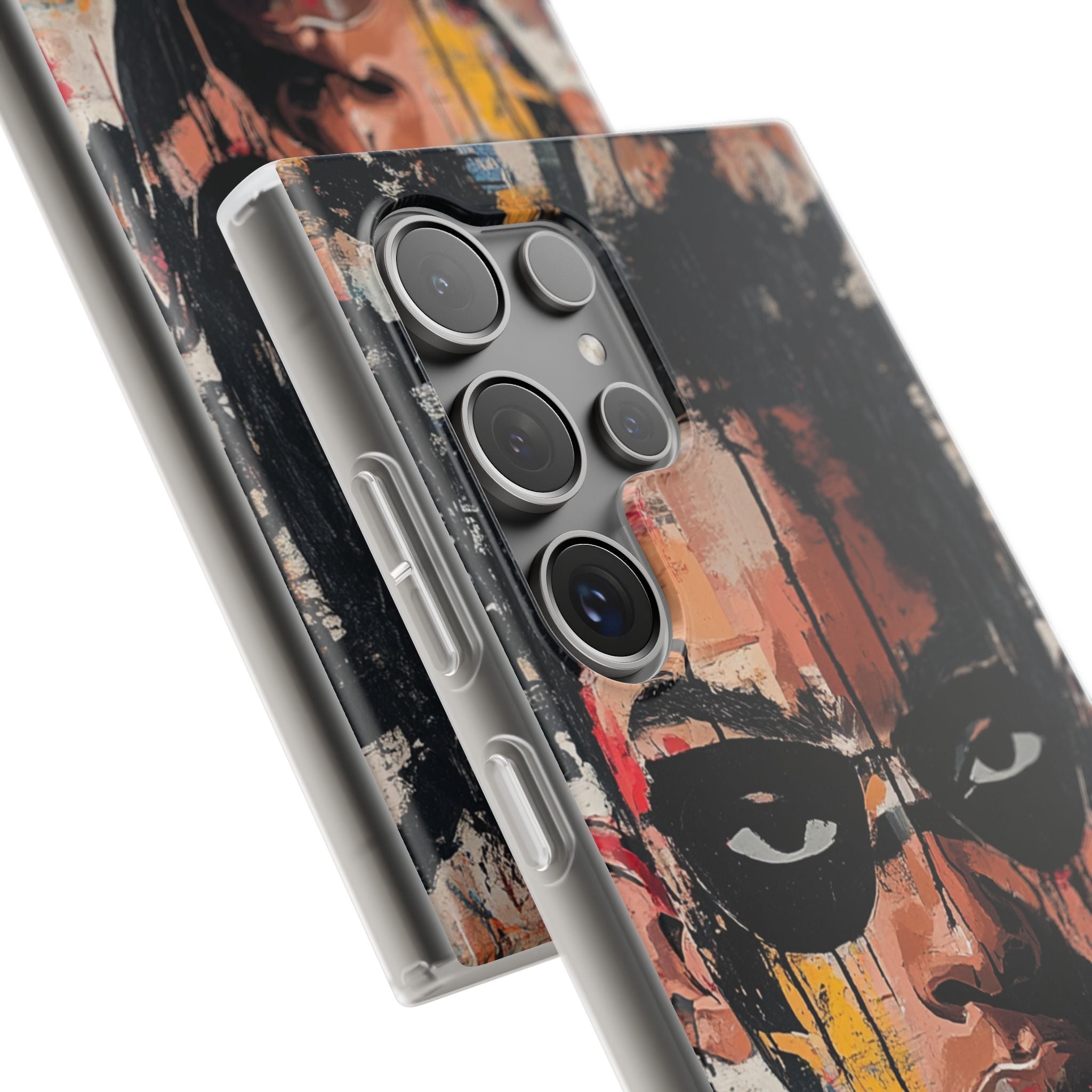 Masked Portrait Drips Samsung S24 Ultra Case - Soft