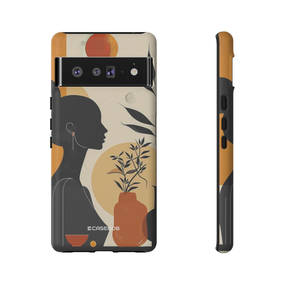 Modern Silhouette Tranquility | Protective Phone Case for Google Pixel