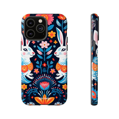 Bunnies Hop Flowers - iPhone Case