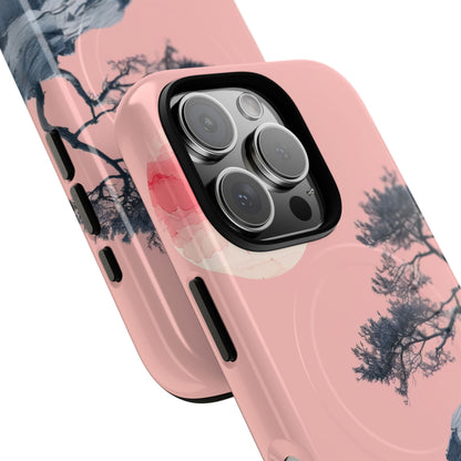 Crimson Moon Tree iPhone 16 Pro Case - Tough+