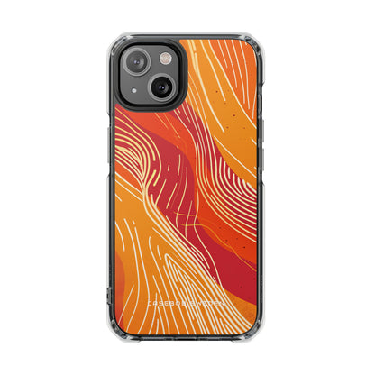 Gradient Flowwave Essence iPhone 14 - Clear Impact Phone Case