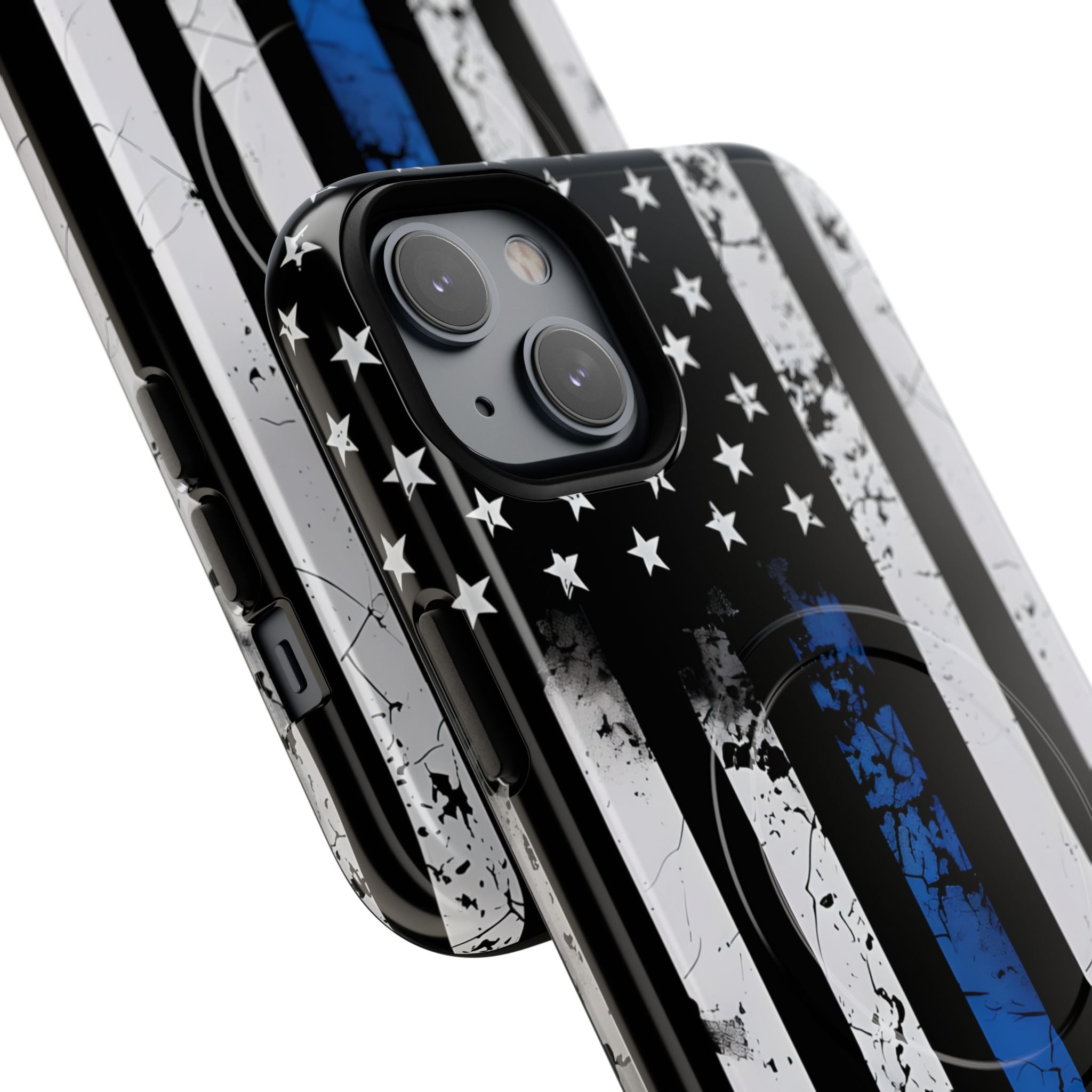 Blue Stripe Flag iPhone 14 Plus Case - Tough+