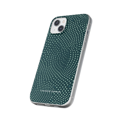 Teal Rippleflow iPhone 14 - Flexi Phone Case