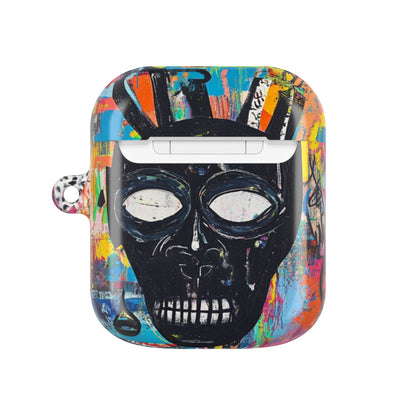 Neon Skull Burst - AirPods Case