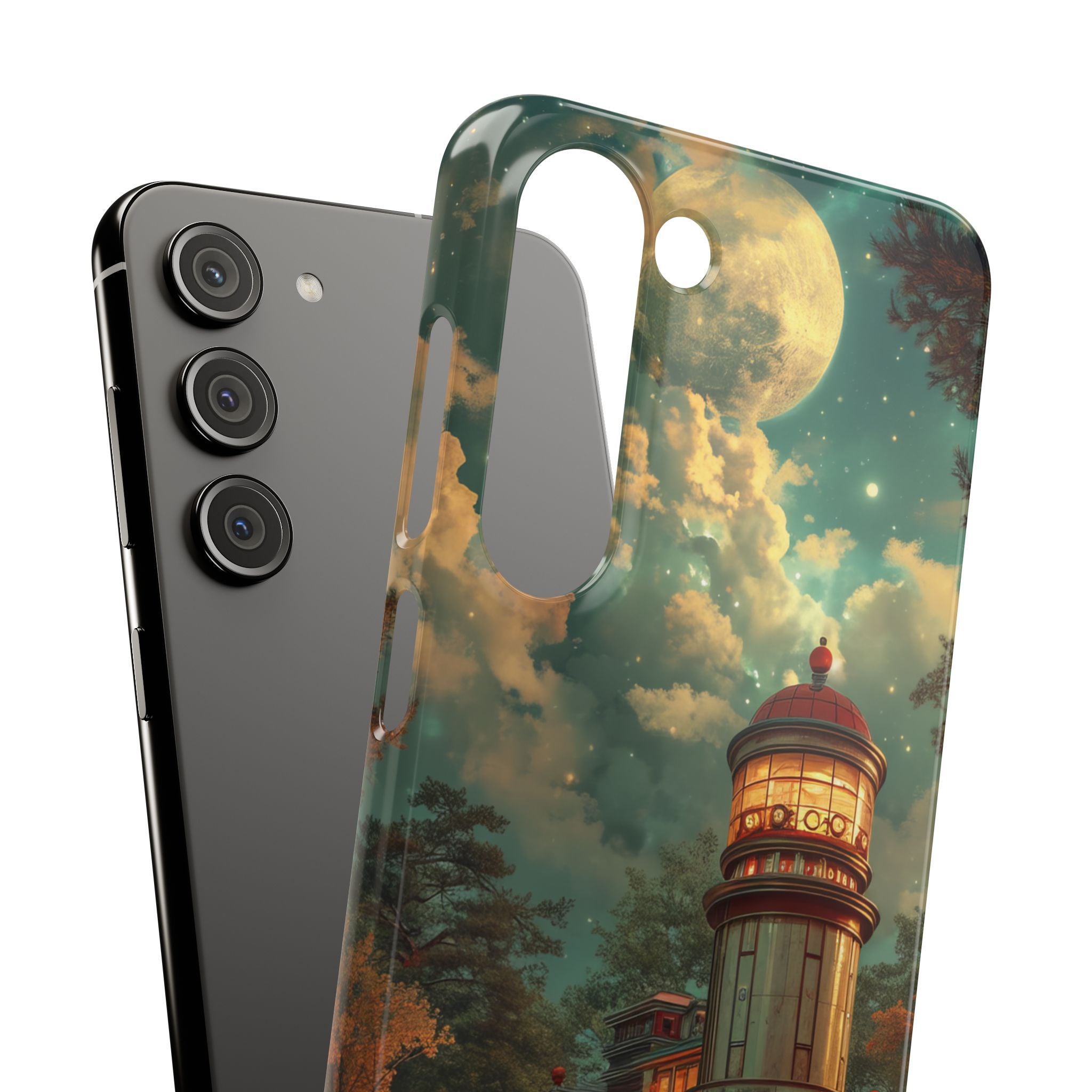 Vintage Moonlit Diner Fantasy Samsung S23 - Slim Phone Case