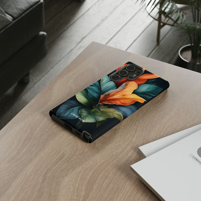 Tropical Leafburst Samsung S22 Ultra Case - Tough