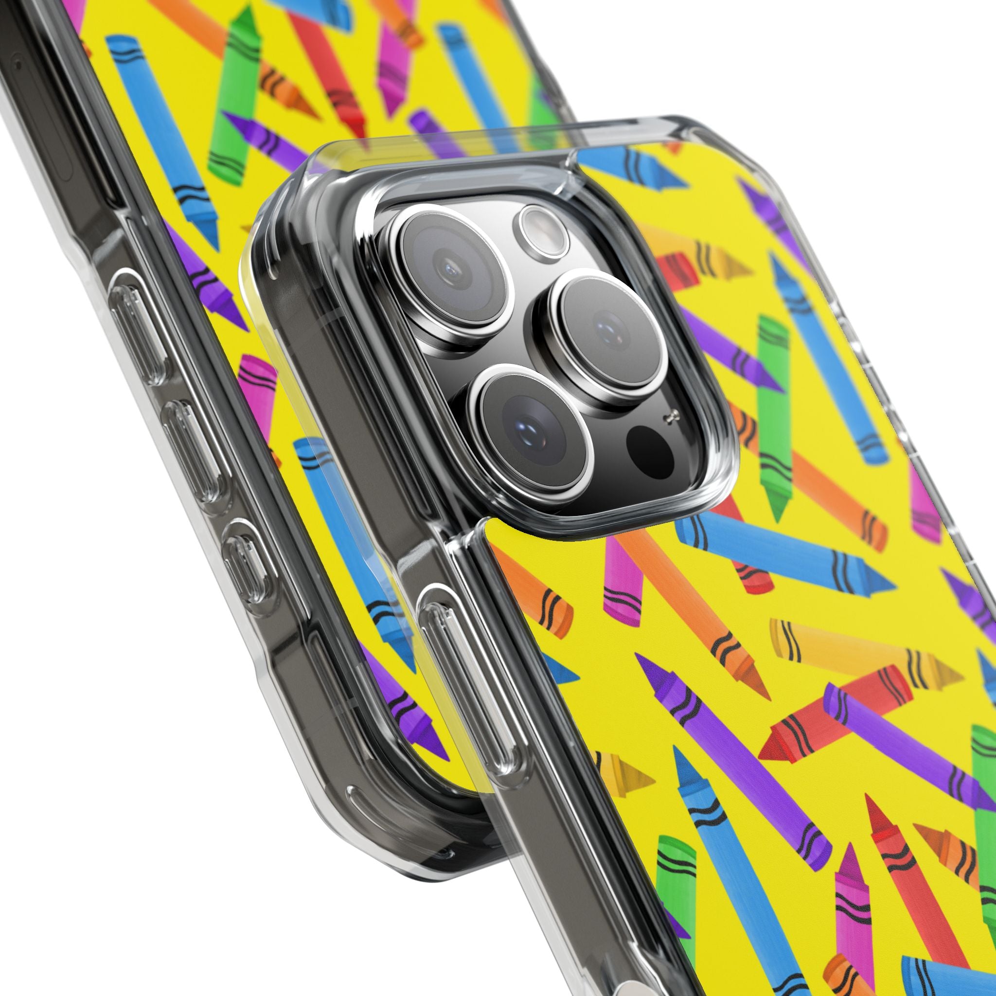 Crayons Scatter Playfully iPhone Case - Impact