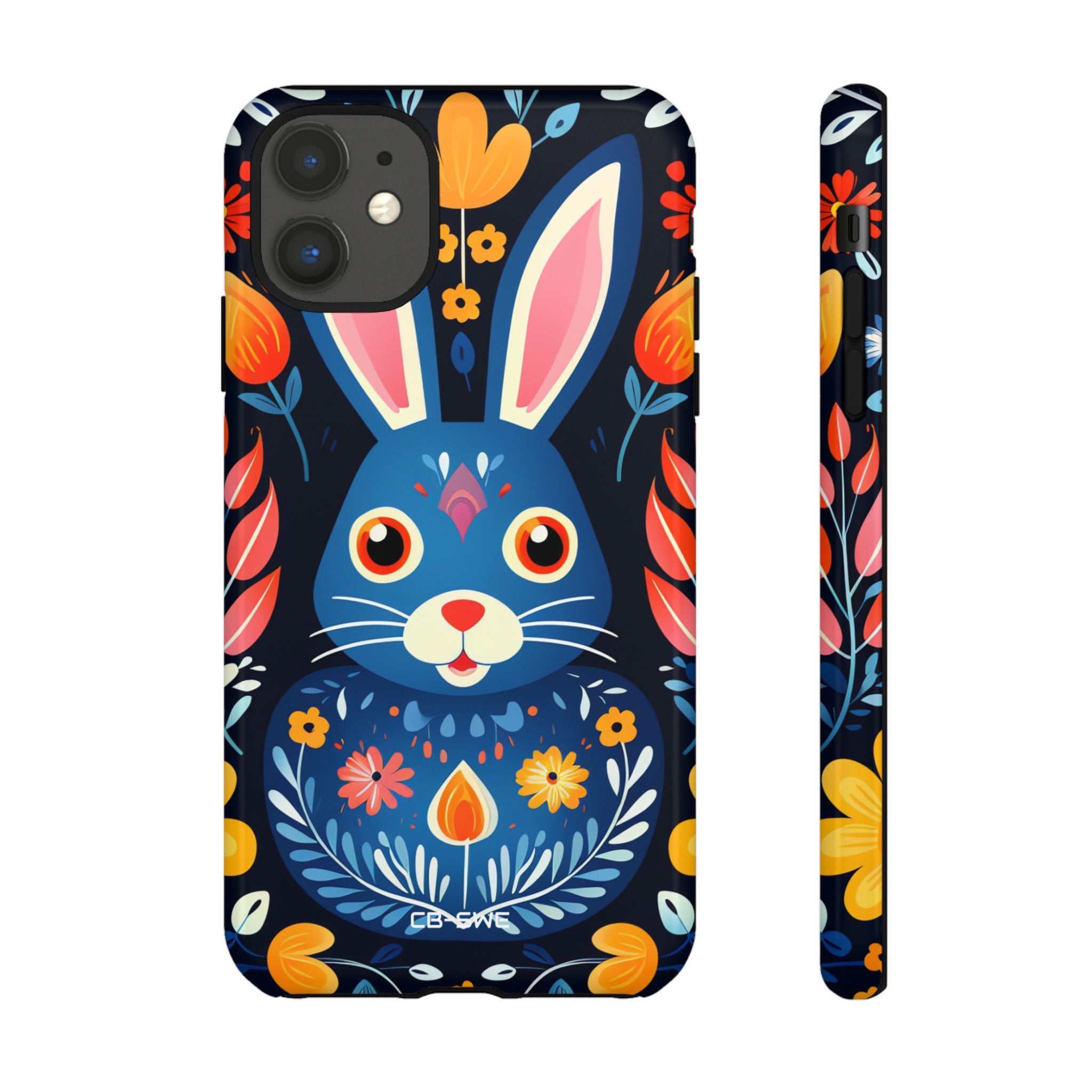 Bunny Jumps Joyfully - iPhone Case